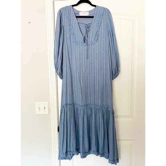 Sundress Maria Dress in Roma Powder Blue - Picture 5 of 9